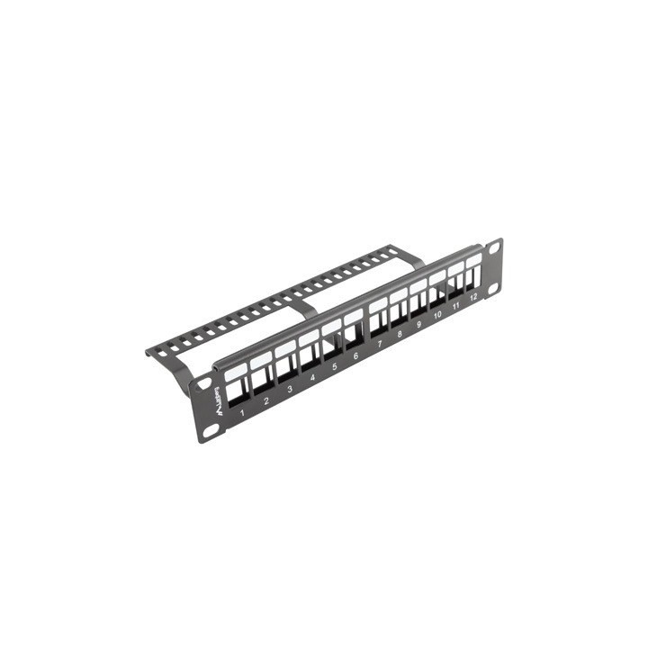 LANBERG PANNELLO DI PERMUTAZIONE VUOTO 12 PORTE 1U 10 NERO