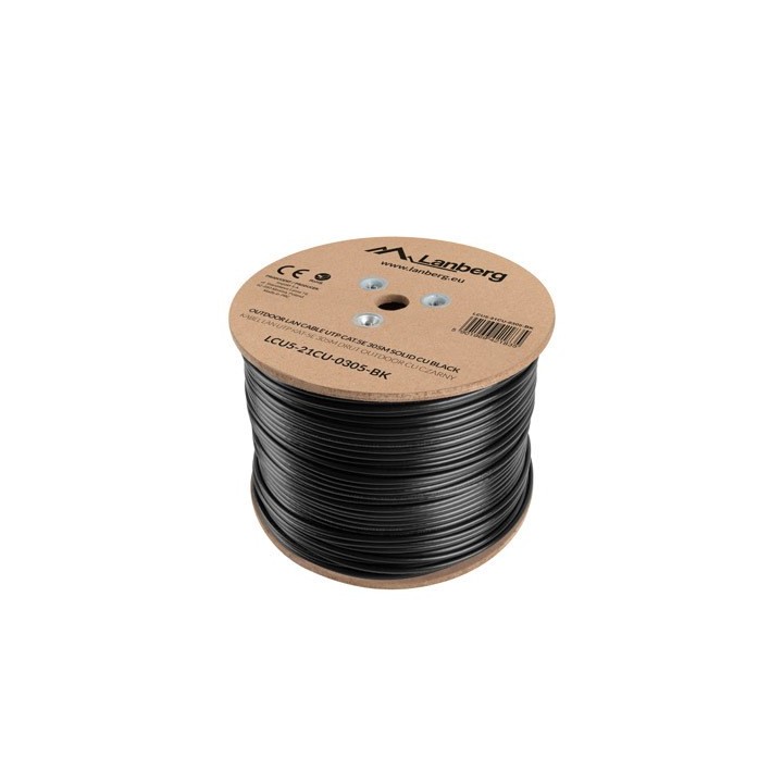 LANBERG CAVO ESTERNO UTP CAT.5E 305M FILO CU