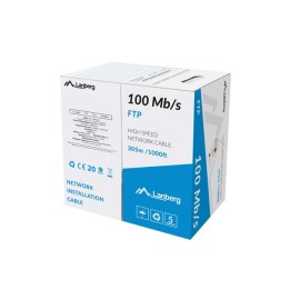 LANBERG LAN FTP CAVO 100MB/S 305M CORDONE CCA GRIGIO