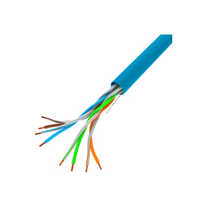 LANBERG LAN UTP CAVO 100MB/S 305M FILO CCA BLU