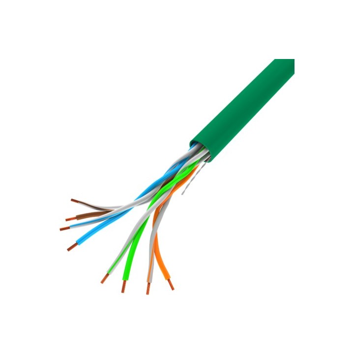 LANBERG LAN UTP cavo 100MB/S 305M filo CCA verde