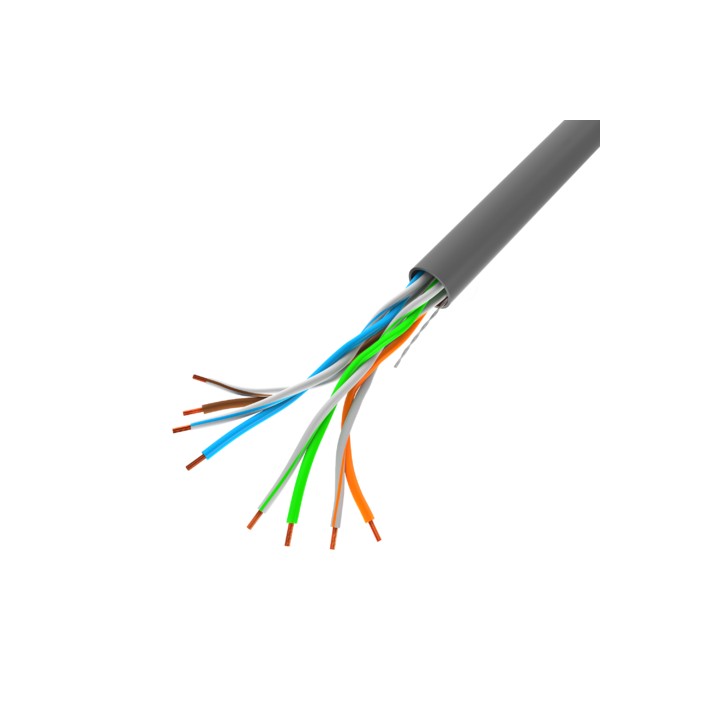 LANBERG LAN UTP CAVO 100MB/S 305M WIRE CCA grigio