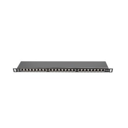LANBERG PANNELLO DI PERMUTAZIONE 24 PORTE 0.5U CAT.5E FTP NERO