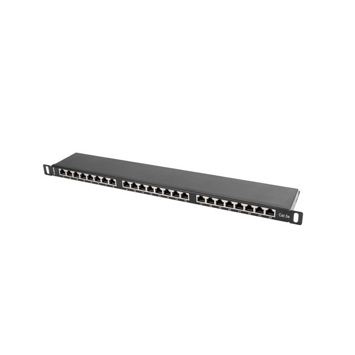 LANBERG PANNELLO DI PERMUTAZIONE 24 PORTE 0.5U CAT.5E FTP NERO