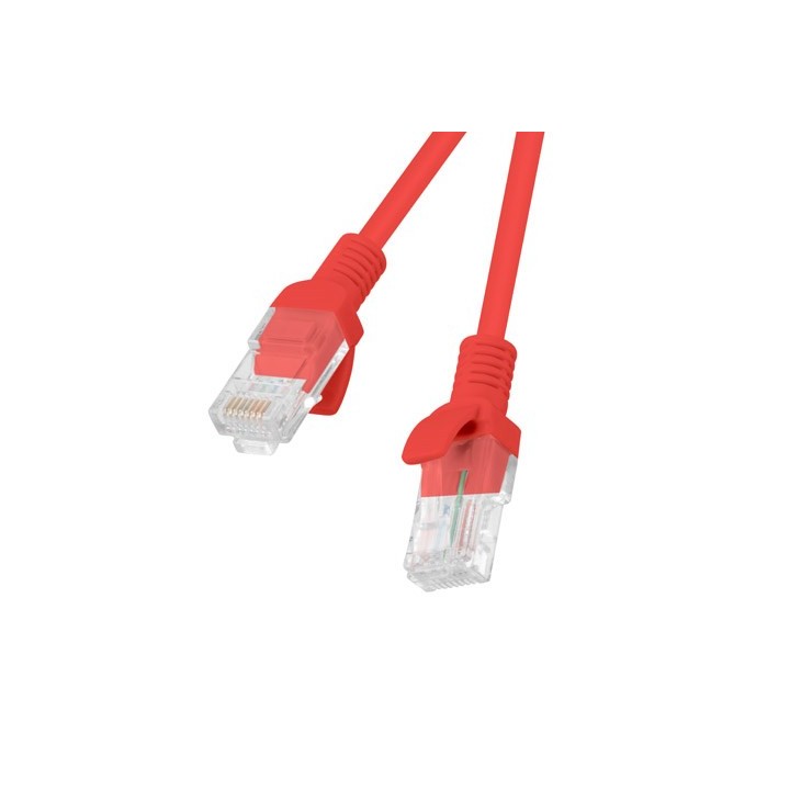 LANBERG PATCHCORD RJ45 CAT. 5E UTP 1M rosso