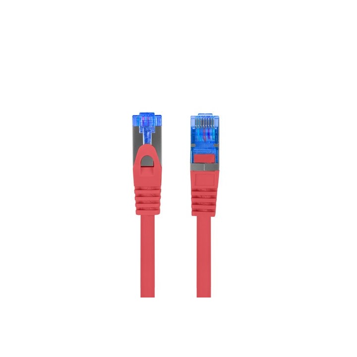 LANBERG PATCHCORD S/FTP CAT.6A 0.5M RED LSZH