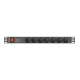 LANBERG PDU RACK MULTIPRESA (1U 10A 7X 230V 2M)