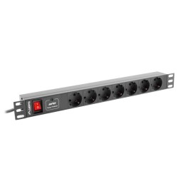 LANBERG PDU RACK MULTIPRESA (1U 10A 7X SHUKO 2M)
