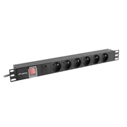 LANBERG Ciabatta PDU rack 19 (1U 16A 6X 230V PL 2m)