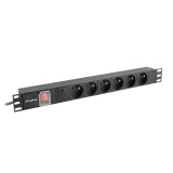 LANBERG Ciabatta PDU rack 19 (1U 16A 6X 230V PL 2m)