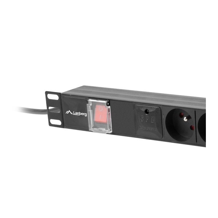 LANBERG Ciabatta PDU rack 19 (1U 16A 6X 230V PL 2m)