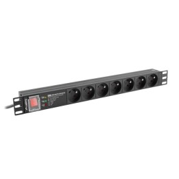 LANBERG Ciabatta PDU rack 19 (1U 16A 7X 230V PL 2m)