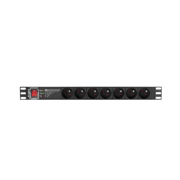 LANBERG Ciabatta PDU rack 19 (1U 16A 7X 230V PL 2m)