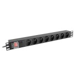 LANBERG Ciabatta PDU rack 19 (1U 16A 7X Shuko 2m)