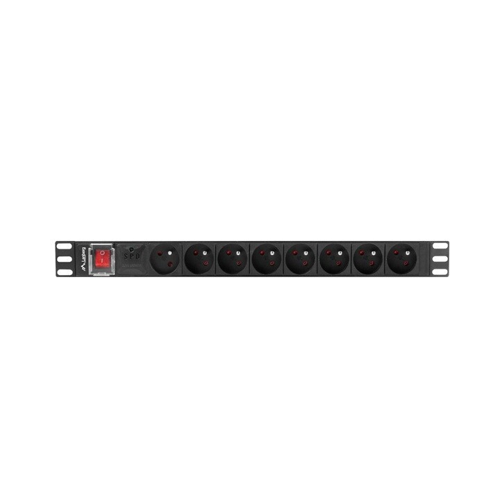 LANBERG CIABATTA PDU RACK 19 (1U 16A 8X 230V PL 2m)