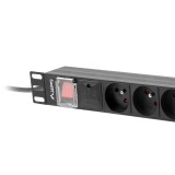 LANBERG CIABATTA PDU RACK 19 (1U 16A 8X 230V PL 2m)