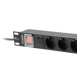 LANBERG Ciabatta PDU rack 19 (1U 16A 8X Shuko 2m)