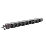 LANBERG CIABATTA RACK 19 (1U 16A 9X 230V PL)