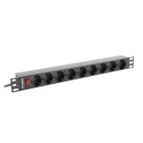 LANBERG CIABATTA RACK 19 PDU 1U 9X SCHUKO