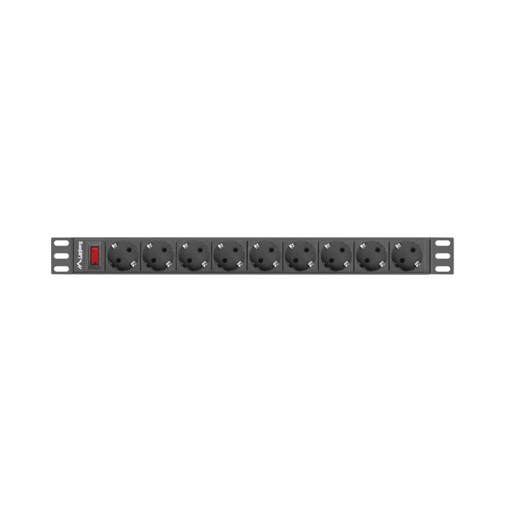 LANBERG CIABATTA RACK 19 PDU 1U 9X SCHUKO