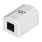 LANBERG PRESA A PARETE CAT.6 1XRJ45 BIANCA