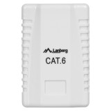 LANBERG PRESA A PARETE CAT.6 1XRJ45 BIANCA