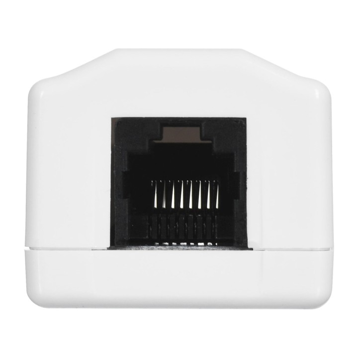 LANBERG PRESA A PARETE CAT.6 1XRJ45 BIANCA