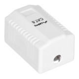 LANBERG PRESA A PARETE CAT.6 1XRJ45 BIANCA