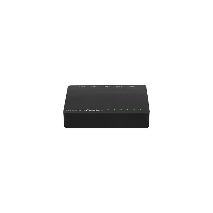 LANBERG SWITCH DSP2-1005-12V (5-PORT 12V 1GB/S)