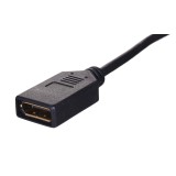 Lanberg AD-0003-BK DisplayPort cavo 0.12 m Mini DisplayPort nero