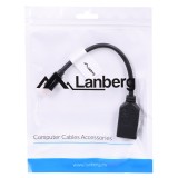 Lanberg AD-0003-BK DisplayPort cavo 0.12 m Mini DisplayPort nero
