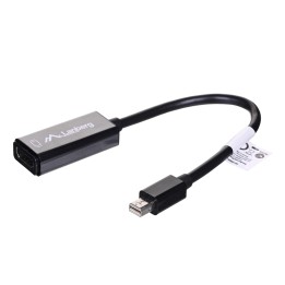 Lanberg AD-0005-BK adattatore cavo video 0.2 m Mini DisplayPort HDMI Type A (Standard) nero