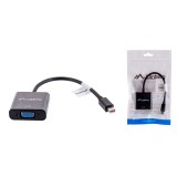 Lanberg AD-0006-BK adattatore cavo video 0.2 m VGA (D-Sub) Mini DisplayPort nero
