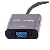Lanberg AD-0006-BK adattatore cavo video 0.2 m VGA (D-Sub) Mini DisplayPort nero