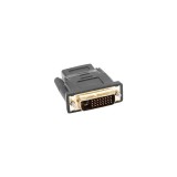 Lanberg AD-0010-BK adattatore genere cavo HDMI DVI-D nero