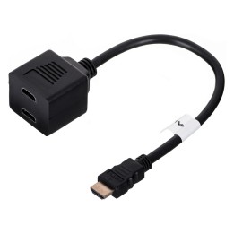 Lanberg AD-0019-BK splitter video HDMI 2x HDMI