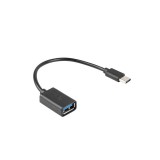 Lanberg AD-OTG-UC-01 USB cavo USB 2.0 0.15 m USB A USB C nero