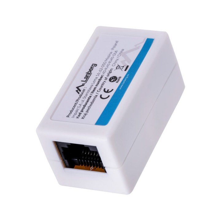 Lanberg AD-RJ45-RJ45-OU6 splitter di rete bianco