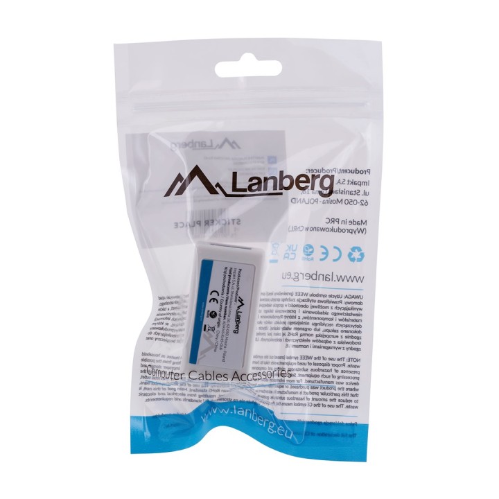 Lanberg AD-RJ45-RJ45-OU6 splitter di rete bianco