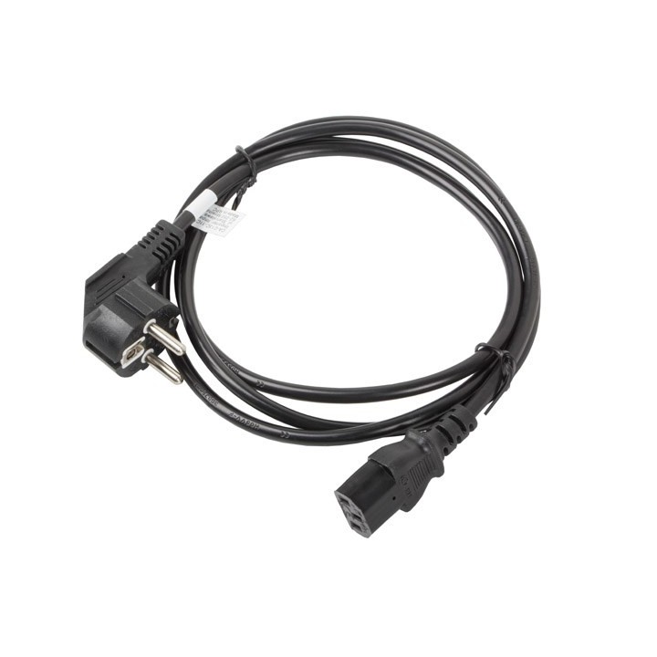 Lanberg CA-C13C-11CC-0018-BK cavo di alimentazione nero 1.8 m C13 accoppiatore CEE7/7