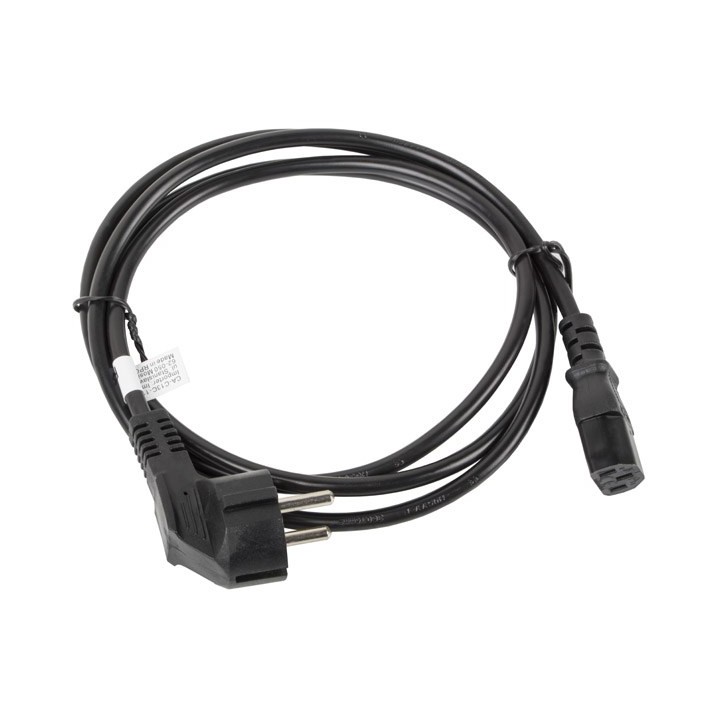 Lanberg CA-C13C-11CC-0018-BK cavo di alimentazione nero 1.8 m C13 accoppiatore CEE7/7