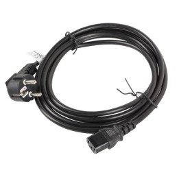 Lanberg CA-C13C-11CC-0030-BK cavo alimentazione nero 3 m C13 accoppiatore CEE7/7