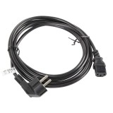 Lanberg CA-C13C-11CC-0050-BK cavo di alimentazione nero 5 m C13 accoppiatore CEE7/7