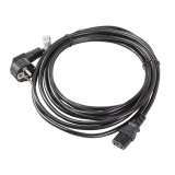 Lanberg CA-C13C-11CC-0100-BK cavo di alimentazione nero 10 m C13 accoppiatore CEE7/7