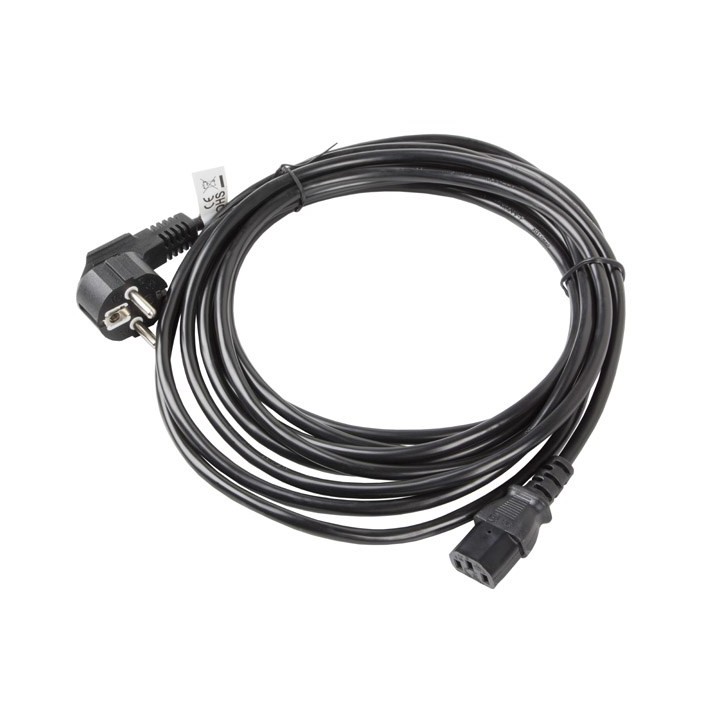 Lanberg CA-C13C-11CC-0100-BK cavo di alimentazione nero 10 m C13 accoppiatore CEE7/7