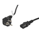 Lanberg CA-C13C-11CC-0100-BK cavo di alimentazione nero 10 m C13 accoppiatore CEE7/7
