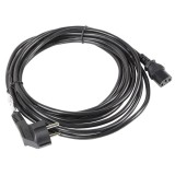 Lanberg CA-C13C-11CC-0100-BK cavo di alimentazione nero 10 m C13 accoppiatore CEE7/7