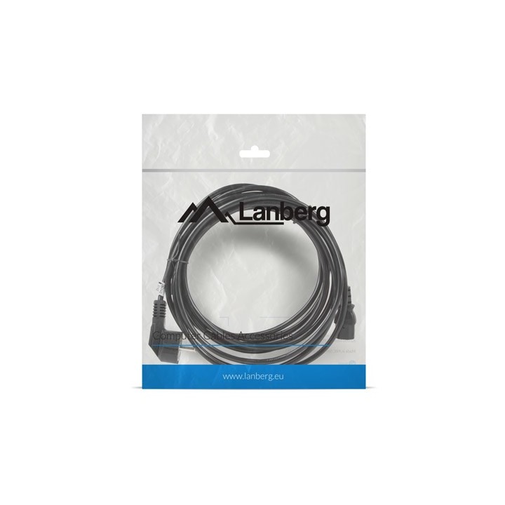 Lanberg CA-C13C-11CC-0100-BK cavo di alimentazione nero 10 m C13 accoppiatore CEE7/7
