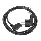 Lanberg CA-C13C-12CC-0018-BK cavo di alimentazione nero 2 m C13 accoppiatore CEE7/7