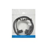 Lanberg CA-C13C-12CC-0018-BK cavo di alimentazione nero 2 m C13 accoppiatore CEE7/7